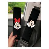 merdümek Mickey and minnie çift Emniyet Kemeri Kılıfı - Oto emniyet kemeri omuz koruyucu - Araç emniyet kemeri aksesuarı 2 adet