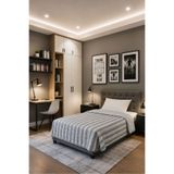 meressa home (Yastık Kılıfı Hediyeli) Hafif ve Konforlu Kapitone Dikişli Şık Tasarımlı Tek Kişilik Çok Amaçlı Yatak Örtüsü/Pike (155x220cm Ölçülerindedir.)