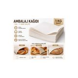 meretopack Beyaz Kağıt Simit Açma Poğaça Sandviç Kağıdı Pide Ekmek Börek Sarımı İçin 40x60 1 KG 40x60