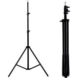 Merfi Store Ayaklı Tripod Işık Ayağı Projeksiyon Ring Halka 2.1 Metre Siyah Renk Dayanıklı Yapı