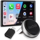 Merfi Store Kablosuz Carplay ve Android Otomatik Adaptör - Mini Ultra 3 iPhone ve Android 11+, Usb-A/tip-C Tak ve Çalıştır, Hızlı Bağlantı, Çevrimiçi Yükseltme Için Kablosuz Dongle'a Oem Kablolu