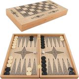 Merfi Store Star Marmara Yakma Ahşap Tavla – 12 mm Mdf Kasa, Parlak Selefon Kaplama, 36 mm Krem & Siyah Tavla Pulları, 9 mm Zar – Dayanıklı, Şık ve Tasarım