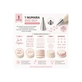 MERGAF Krema Duyu ve Pasta Süsleme Ucu, Doğum Günü Pasta Yazı Yazma Duyu 2 Adet Şanti Torbası NO: 1