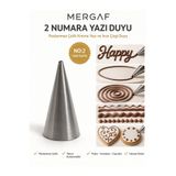 MERGAF Krema Duyu ve Pasta Süsleme Ucu, Doğum Günü Pasta Yazı Yazma Duyu 2 Adet Şanti Torbası NO: 2
