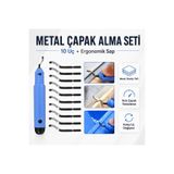 MERGAF Metal Çapak Alma Seti Raspa