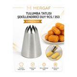 MERGAF Tulumba tatlısı şekillendirici + 2 Adet Şanti Torbası NO : 9CS