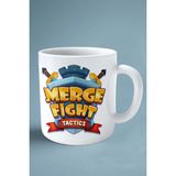 Merge Fight Mobil Oyun Baskılı Kupa Bardak Çift Taraflı Baskı Kişiye Özel Model 1