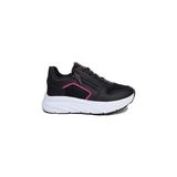 Mergenshoes Acp Siyah Fuşya Fermuar Bağcıklı Kadın Spor Ayakkabı - Siyah