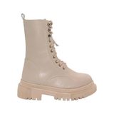 Mergenshoes B308 Ten Fermuarlı Bağcıklı Kadın Bot