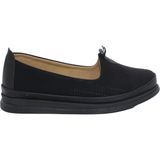MergenShoes Esa 030 Siyah Rahat Taban Kadın Günlük Ayakkabı