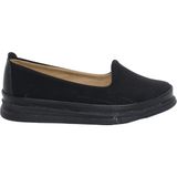 MergenShoes Esa 031 Siyah Rahat Taban Kadın Günlük Ayakkabı
