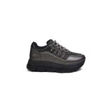 Mergenshoes Flt Kurşun Kalın Topuk Günlük Kadın Spor Ayakkabı - Platin
