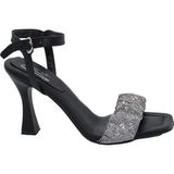 MergenShoes K036 Siyah Günlük 9 cm Klasik Topuk Kadın Ayakkabı