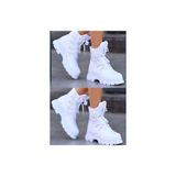 Mergenshoes KP02 Beyaz Paraşüt Detaylı Kışlık Kadın Kar Botu