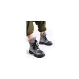 Mergenshoes KP02 Platin Paraşüt Detaylı Kışlık Kadın Kar Botu