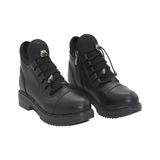 Mergenshoes S110 Siyah Cilt Bağcıklı Kadın Kışlık Bot