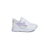Mergenshoes Tmp Beyaz Mor Cırtlı Günlük Kadın Spor Ayakkabı