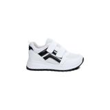 Mergenshoes Tmp Beyaz Siyah Cırtlı Günlük Kadın Spor Ayakkabı - Beyaz