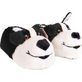 Mergenshoes Unisex Çocuk Hayvanlı Köpekli Panduf (Siyah)