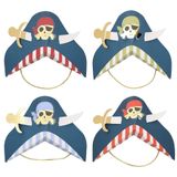 Meri Meri Blue Pirate Party Hats 8'li Korsan Parti Şapkaları