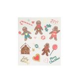 Meri Meri - Gingerbread Temporary Tattoos - Zencefilli Kurabiye Geçici Dövme