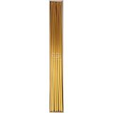 Meri Meri Gold Tall Tapered Candles Altın Rengi Uzun 12'li Pasta Mumları - Standart