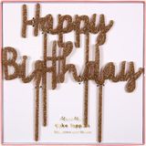 Meri Meri Happy Birthday Akrilik Pasta Süsü - Standart