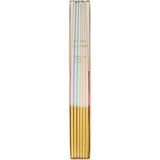 Meri Meri - Ladurée Paris Gold Leaf Tall Tapered Candles - Laduree Paris Altın Detaylı Uzun Mumlar ( - Renkli - 1 Adet