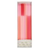 Meri Meri Pink Colour Block Candles Pembe Blok Mumlar