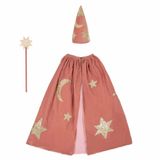Meri Meri Pink Velvet Wizard Costume Pembe Büyücü Kostümü