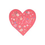 Meri Meri Valentine’s Desenli Kalp Peçeteler, 16'lı