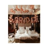 Meri parti Rose gold Bride Folyo Balon Seti Helyum Uyumlu Balon Bekarlığa Veda