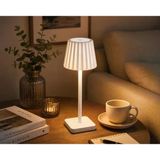 Merida Şarjlı Led Masa Lambası | 3 Renk (3000K-4500K-6000K) Dimmer Ayarlı | Dokunmatik | Kablosuz | Type-C Şarjlı | Dekoratif Ambiyans Aydınlat