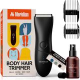 Meridian Intimate Razor Erkek Elektrikli Intimate Spreyli (50 Ml) | Testis Jilet | Kasık Kılları, Koltuk Altı ve Göğüs Için Erkek Vücut Tıraş Makinesi Su Geçirmez, Cilt Dostu 90 Dakikalık Pil