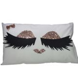 MERİDYEN Kirpikli Yastık Elyaf Dolgulu 35x50 Bakır