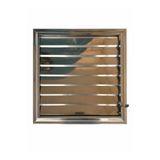Meridyen Menfez 50x50 KROM Alüminyum Banyo Panjuru
