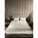 MerinKuz Tekstil Çift Kişilik Yatak Pedi Saf Merinos Kuzu Yünü 160 x 200 - 160 x 200 cm - Beyaz