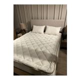 MerinKuz Tekstil Çift Kişilik Yün Yatak Pedi 160x200 Saf Merinos Kuzu Yünü