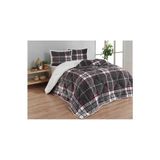 Merinos Anna Gri Çift Kişilik Comforter Set 200 x 240 cm Silikon Dolgu Malzemesi ile Rahatlık - Antrasit - Gri