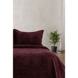 Merinos - Cherry Çift Kişilik 3 Parça Battaniye - 220 x 240 cm - Vişne