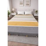 Merinos Colorway Asche Çift Kişilik Pamuklu Battaniye 180X220 Cm