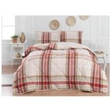 Merinos Comforter Çift Kişilik Yorgan Set Anna Yeşil Çift Kişilik - Krem Rengi