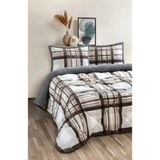 Merinos Comforter Çift Kişilik Yorgan Set Wera Gri