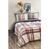 Merinos Comforter Çift Kişilik Yorgan Set Wera Kırmızı.