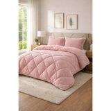 Merinos Comforter Set Yuna Yorgan Set - 220 x 240 cm - Gülkurusu