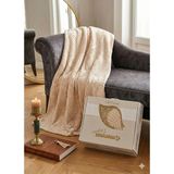 Merinos Elegance Tek Kişilik Battaniye - Vizon - 160 x 220 cm