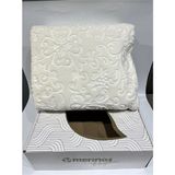 Merinos Elegans Embos Battaniye Çift Kişilik - 220 x 240 cm - Kemik