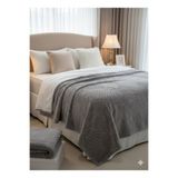 Merinos ELEGANS EMBOS GRİ ÇİFT KİŞİLİK BATTANİYE