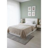 Merinos Elegans Tek Kişilik Battaniye - Bej - 160 x 220 cm