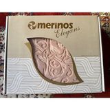 Merinos Elegans Tek Kişilik Battaniye - Kahverengi - 160 x 220 cm